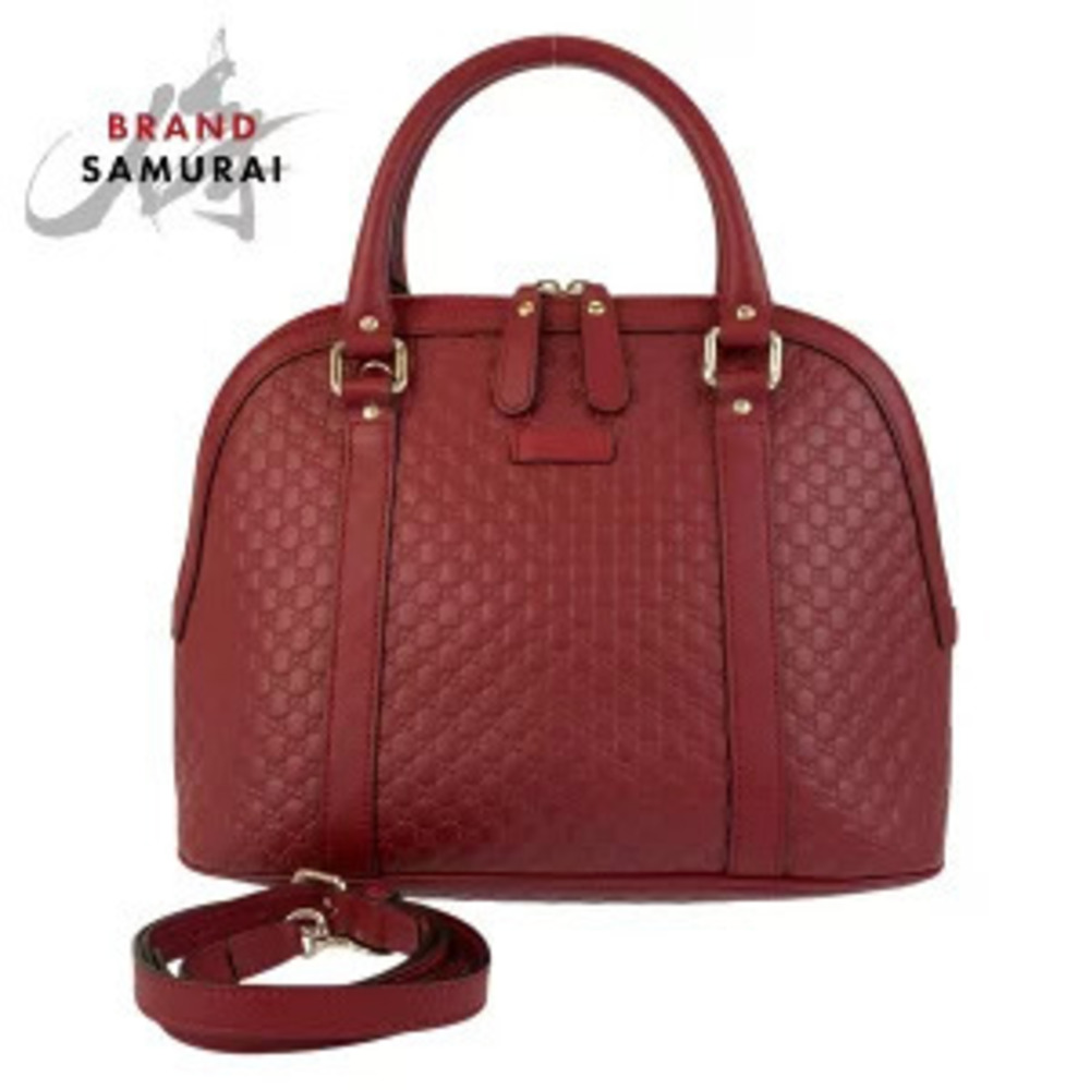Gucci Guccissima red leather Handbag shoulder bag
